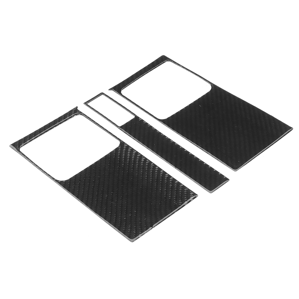 3-teiliges Set Mittelkonsolen-lüftungsgitter-abdeckungsrahmen Aus Kohlefaser, Auslassverkleidungsaufkleber, Passend Für Honda Crv 07–11