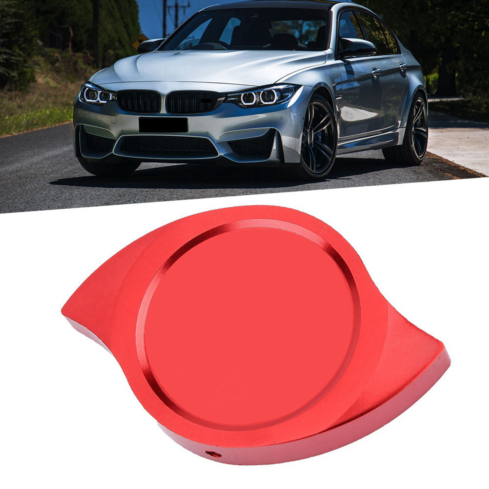 1 Rote, Dekorative Motorhaubenabdeckung Aus Aluminium, Ersatzteil, Wasserdichter Schutz, Sportliche Optik