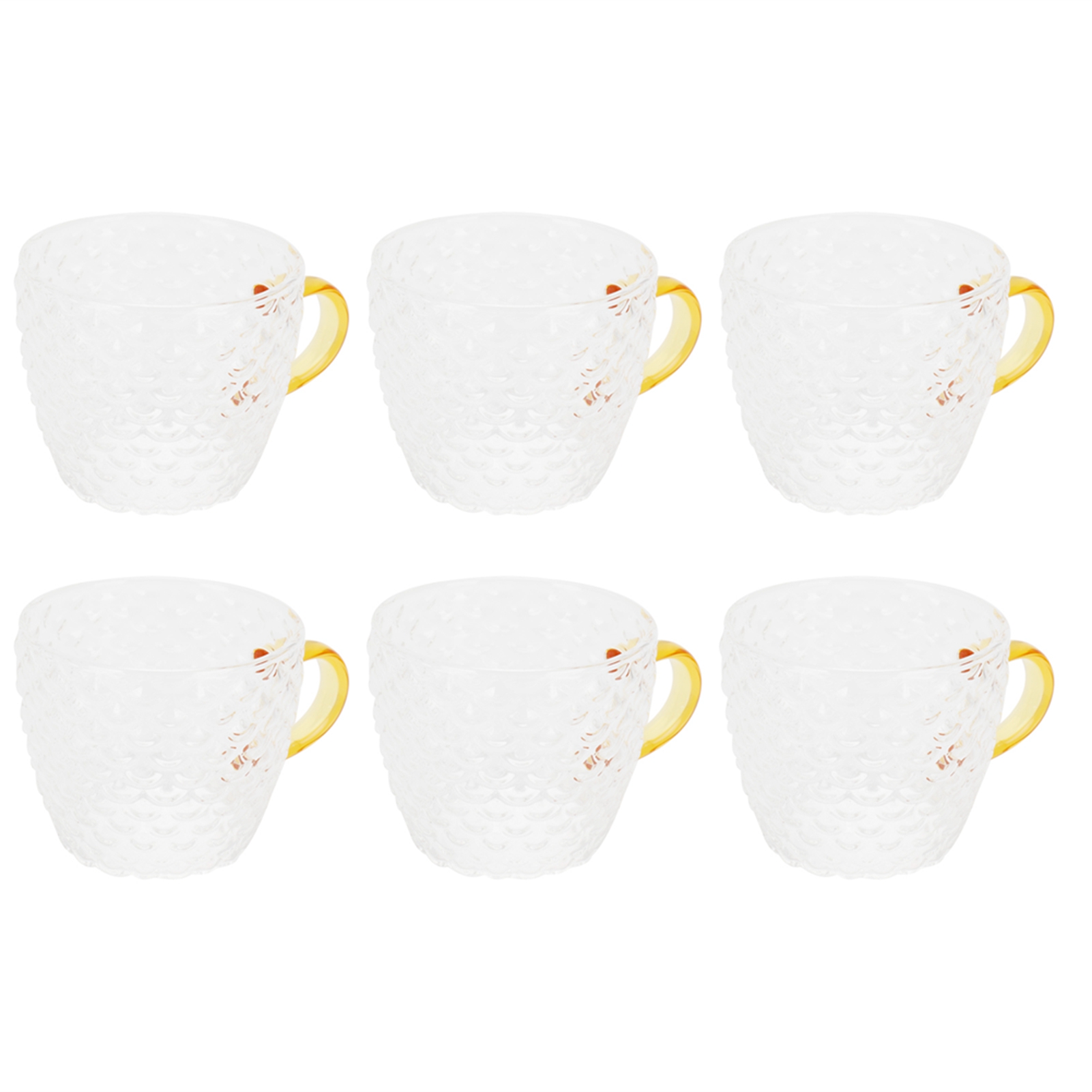 Set Mit 6 Hitzebeständigen Glasbechern Mit Henkeln, Teezubehör Für Zuhause Und Teestube