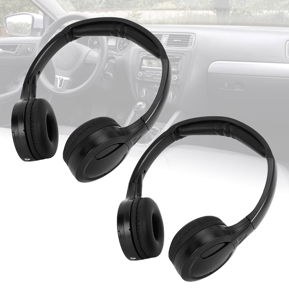 2-kanal-stereo-ir-funkkopfhörer Für Die Auto-kopfstütze, Dvd-kopfhörer Mit Empfänger