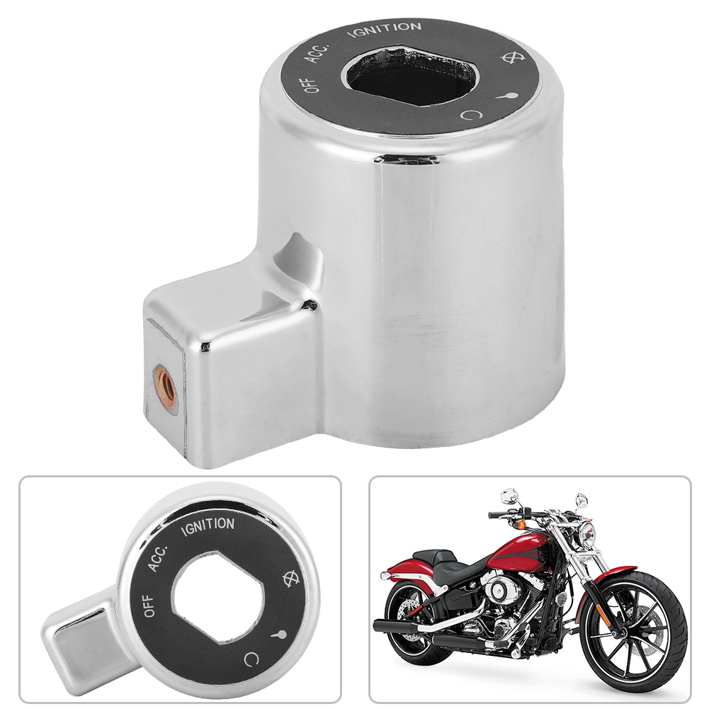 Galvanisierte Motorrad-wegfahrsperre, Verchromtes Schalterschloss, Schutzkappe Passend Für Davidson, Universelles Ersatzteil