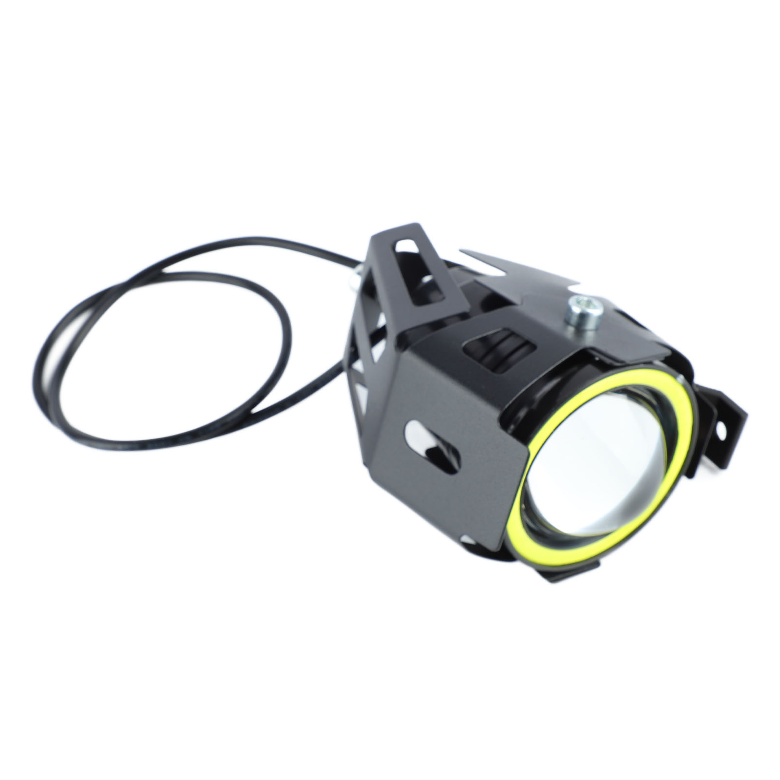 Led-außenscheinwerfer Für Motorräder, Projektoroptik, Angel-eye-ring, Zusätzlicher Frontscheinwerfer, Fernlicht, Motorradbeleuchtungsset