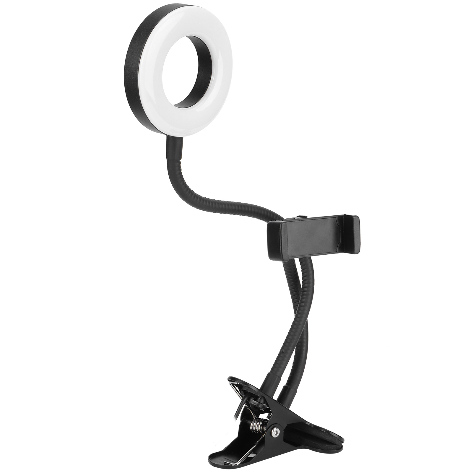 Usb-led-ringlicht Mit Klemme, 10 Dimmstufen Für Live-fotografie, Lesen Und Sticken