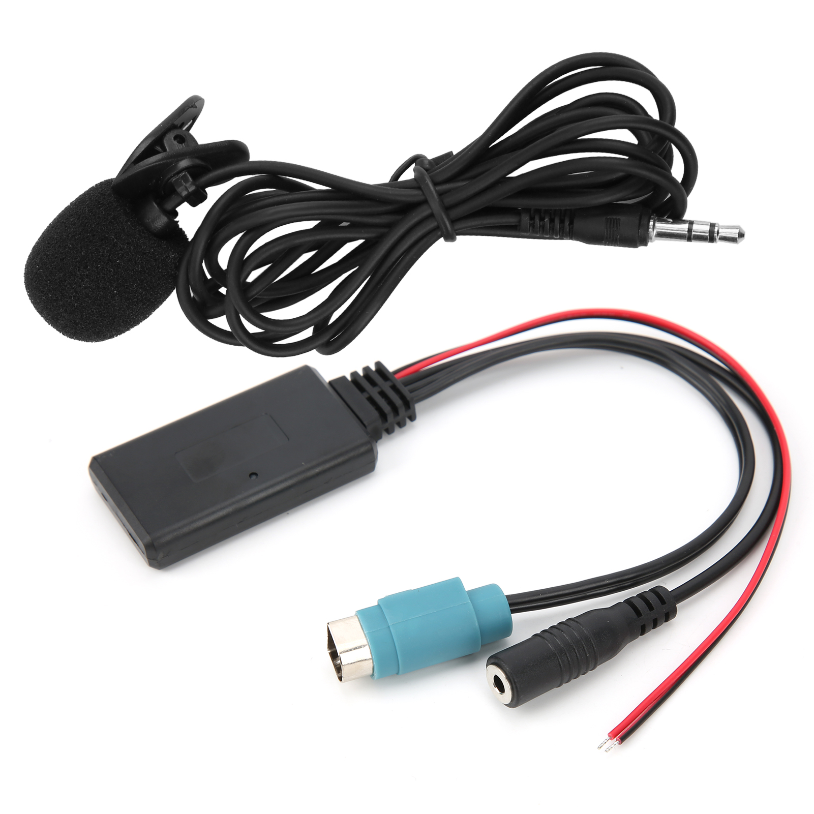 Bluetooth 5.0-adapterkabel Mit Mikrofon Für Alpine Kce-236b, Cda-9852/e, Cde-9887/r Autoradios – Freisprechfunktion, Kompatibles Autoradio-kit, 2-in-1-audiozubehör