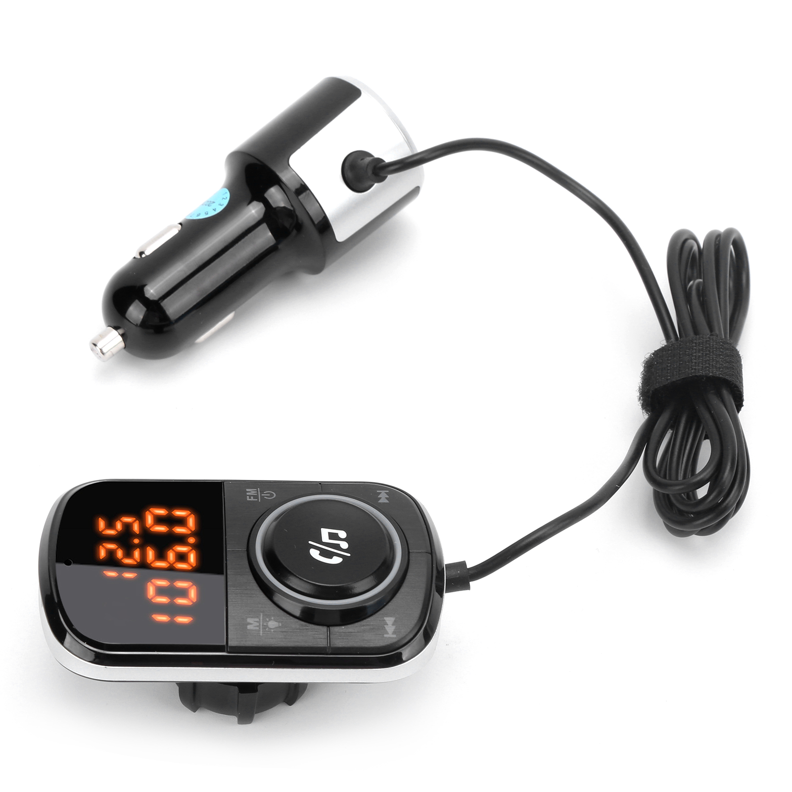 Bluetooth-fm-transmitter (12–24 V), Freisprechfunktion, Pd3.0/qc3.0-schnellladefunktion, Lcd-bildschirm Mit Mehrfarbiger Led-hintergrundbeleuchtung