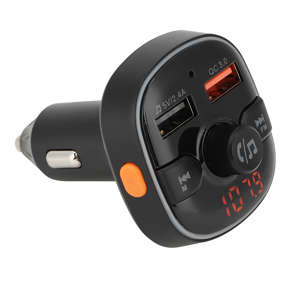 Bluetooth-autoradio-fm-transmitter-adapter Mit Mp3-player, Freisprechfunktion Und Unterstützung Für Qc3.0-ladegerät