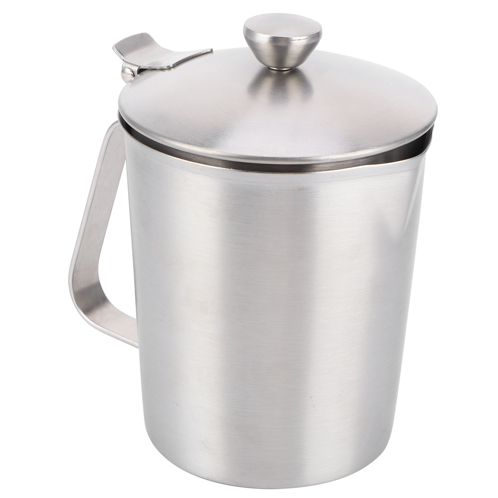 Dicke Latte-kaffee-tasse Aus Edelstahl 304, Milchkännchen Mit 500-ml-skala Im Deckel.
