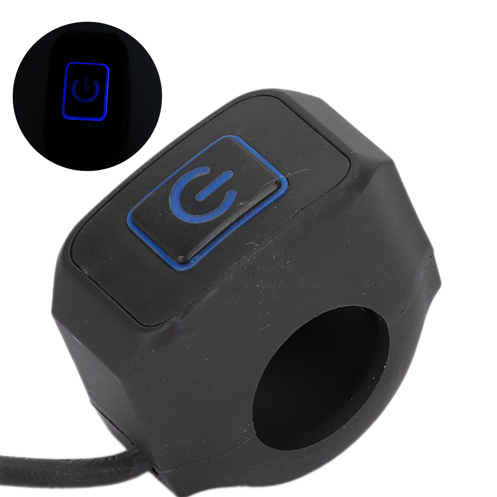 22-mm-motorradlenkerschalter, Wasserdicht, Universell Für Scheinwerfer, Blau
