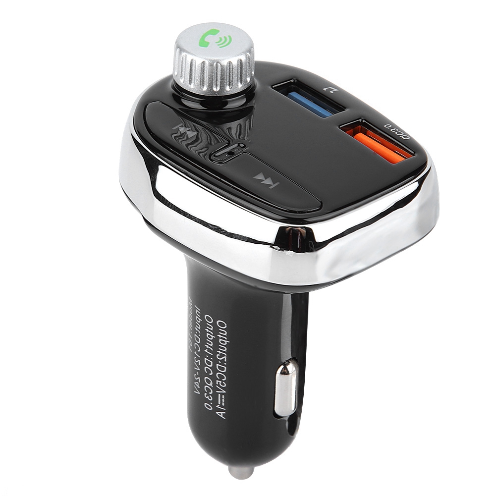 Kabelloses Bluetooth-auto-freisprechsystem, Fm-mp3-transmitter Mit Dual-usb-ladegerät, Schnellladefunktion, Gps- Und Anrufkompatibilität
