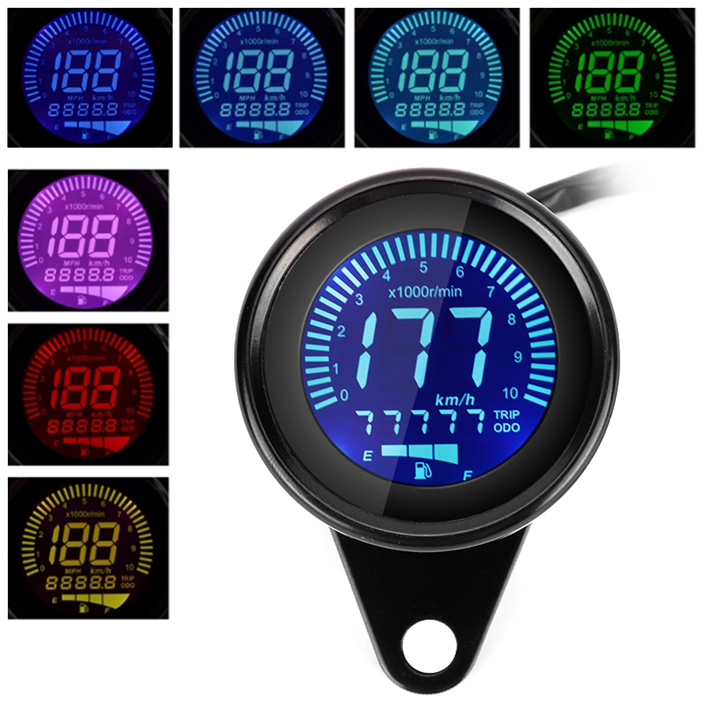 7-farben-lcd-motorradtacho, Kilometerzähler, Motorrad-tachometer-anzeige, Zubehör Zur Individualisierung
