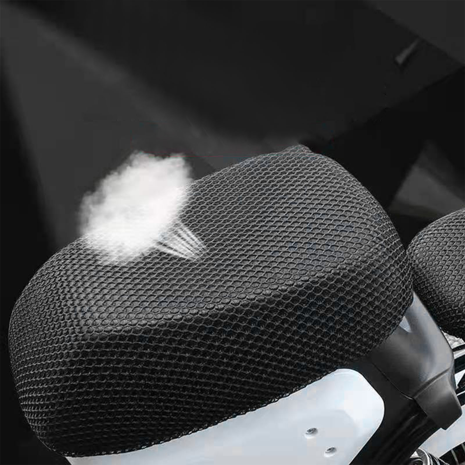 Atmungsaktiver Motorradsitz Aus Netzgewebe, Uv- Und Hitzeschutz, Komfortabel Und Leicht Für Elektroroller.