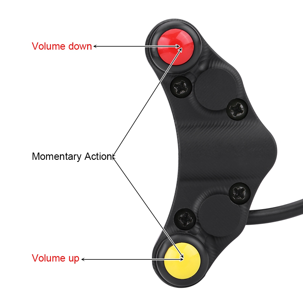 12v 22mm Motorrad-lenkerschalter, Scheinwerfer, Blinker, Nebelscheinwerfer, Hupe, Ein/aus, Start/stopp