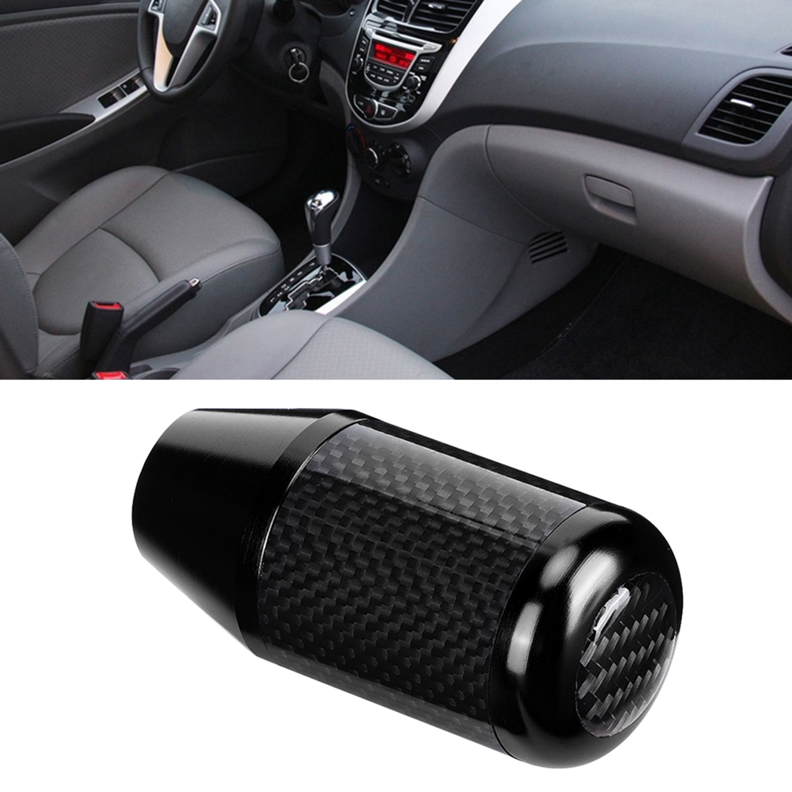 Automatik-schalthebel Aus Kohlefaser, Universeller Schwarzer Schaltknauf, Auto-tuning-zubehör