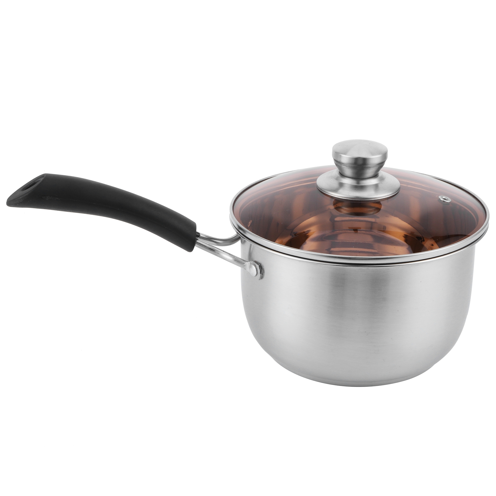 18 Cm Dicker Stieltopf Aus Edelstahl 304, Mit Einem Griff, Geeignet Für Soßen, Kochen Und Suppen
