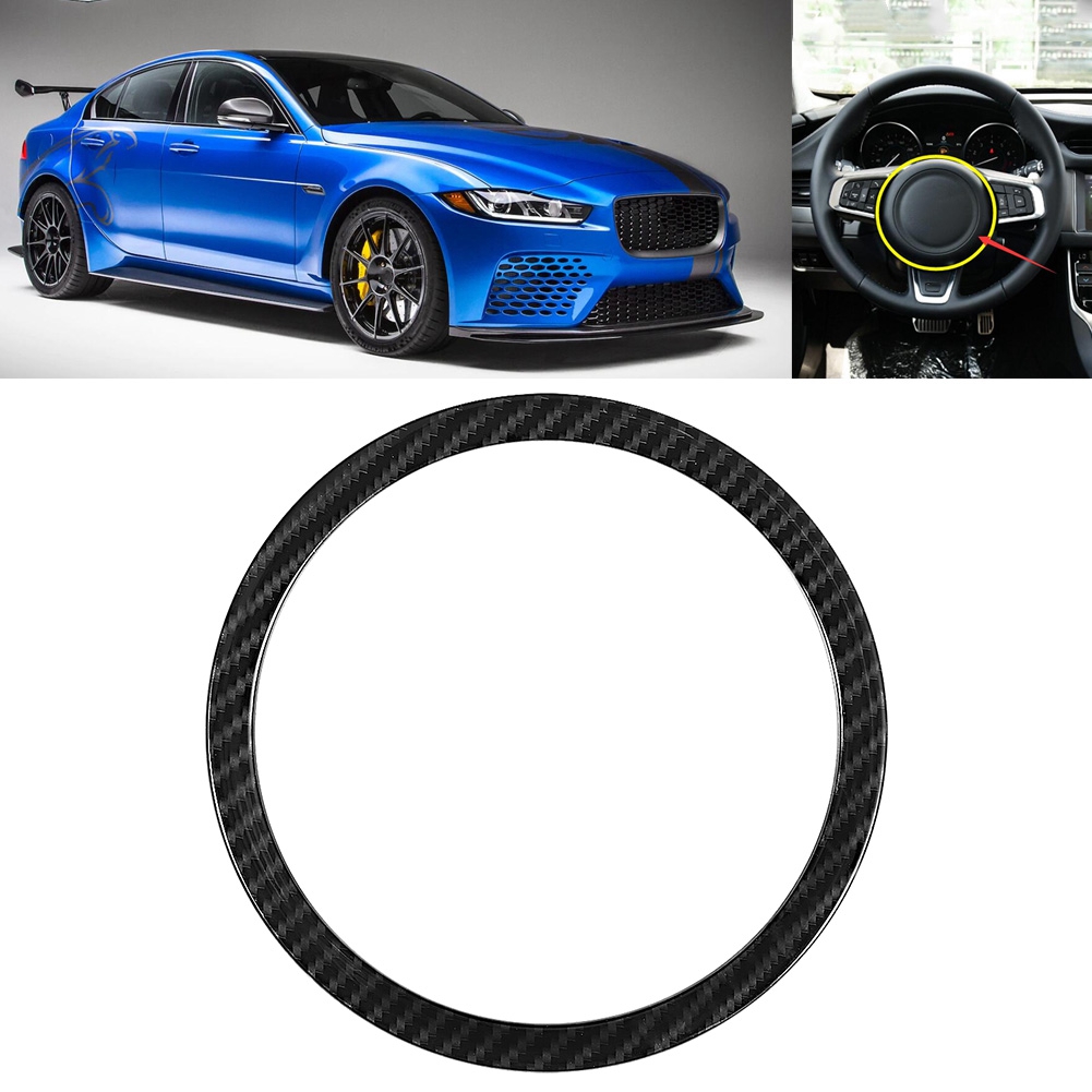Dekorative Jaguar-lenkradabdeckung, Selbstklebende Zierleiste In Carbonfaser-optik, Zubehör Zum Schutz Des Fahrzeuginnenraums