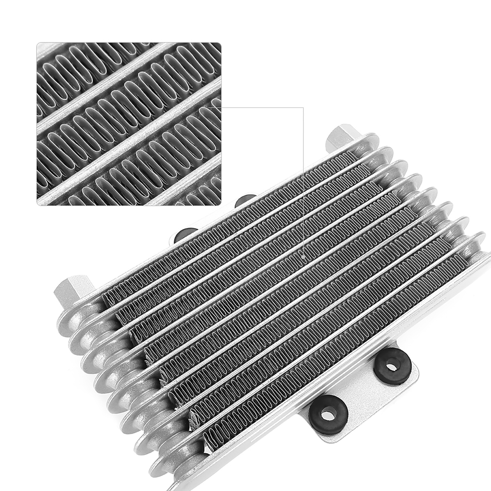 125-ml-aluminium-ölkühler Für Motorräder Und Quads Mit 125–250 Cm³ Hubraum, Silberner Ölkühler, Hochleistungs-ersatzteil.
