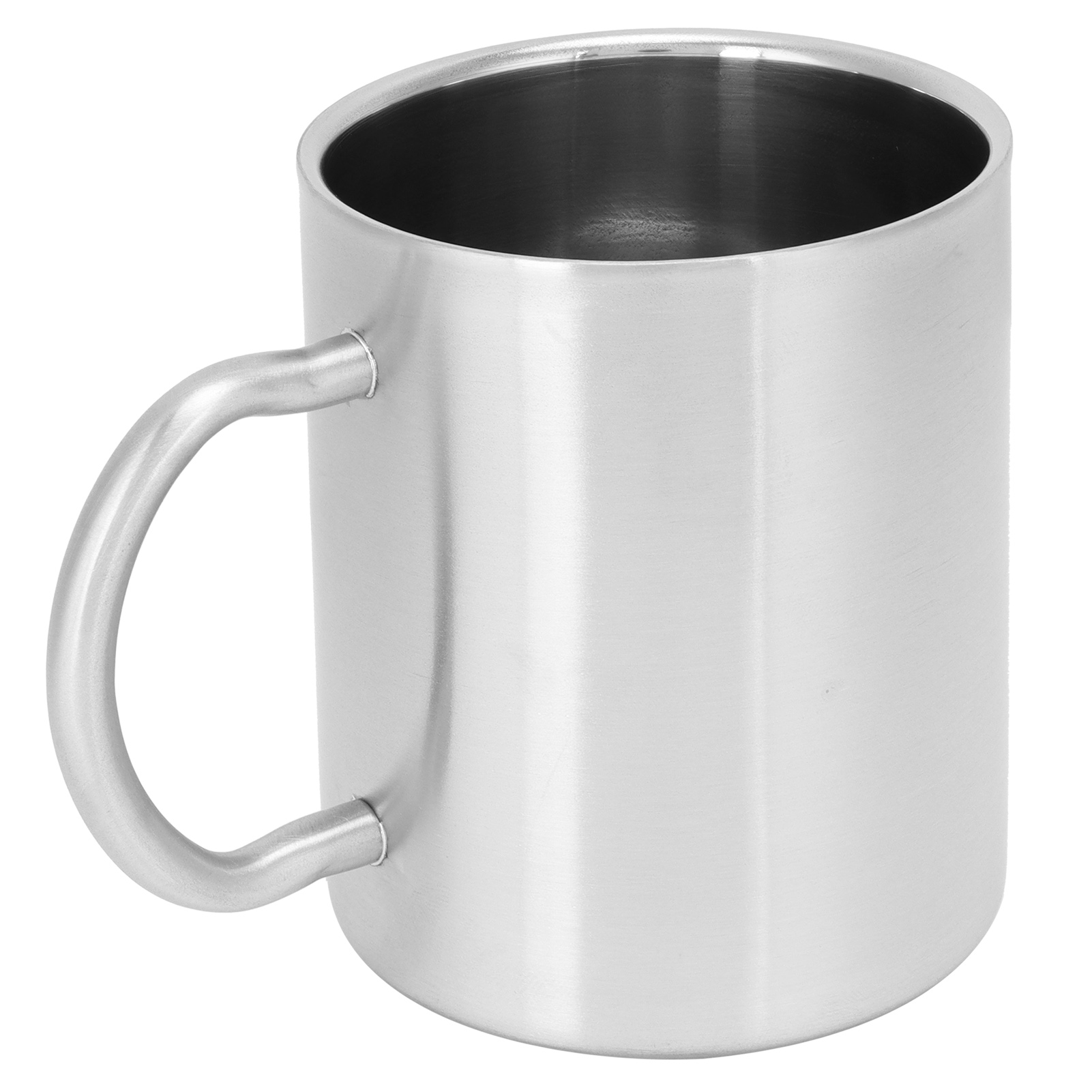 Doppelwandiges, Isoliertes Wasserglas/kaffee-/bierbecher Aus Edelstahl 304 Mit Henkel, 400 Ml