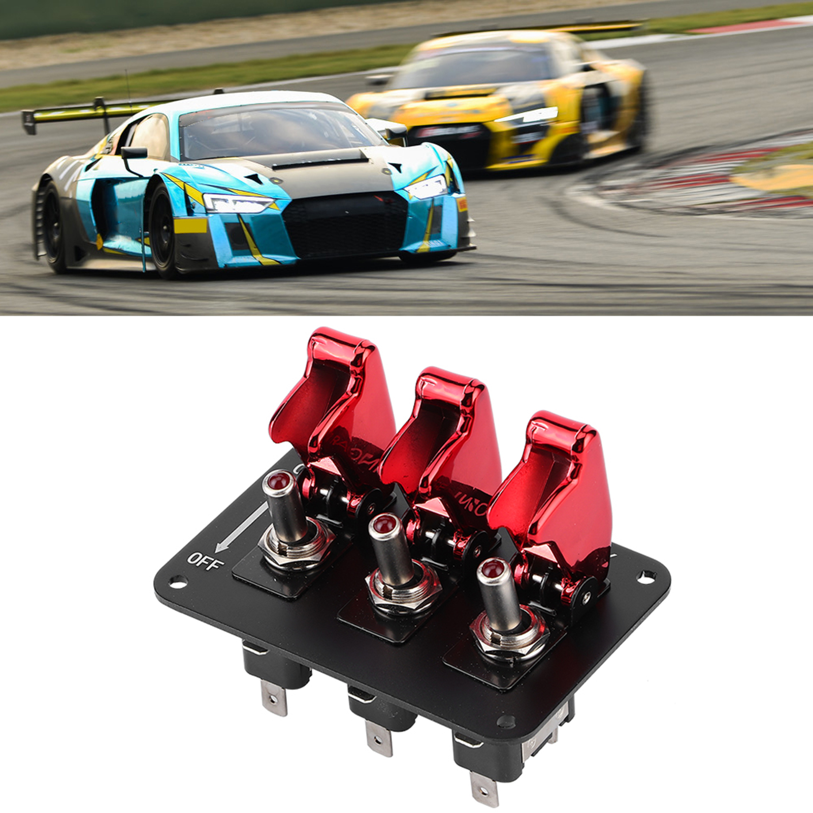 12v 20a Kfz-kippschalter-kombination, Rennzündungs-motorrelais-schalterpanel Für Auto Und Wohnmobil