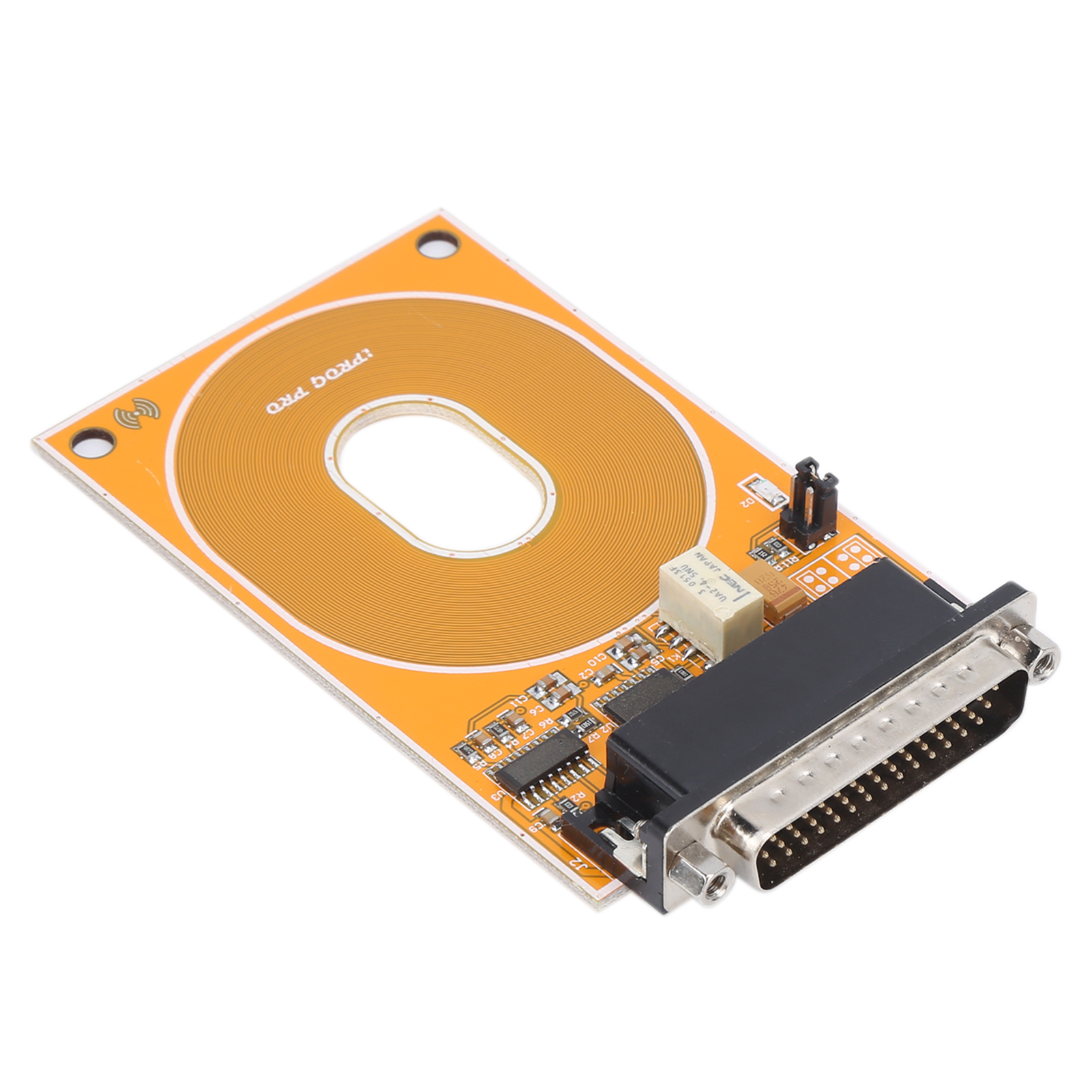 Gelber Rfid-adapter-metallsender Mit Lese- Und Schreibschutzfunktion Für Iprog-programmiergerät