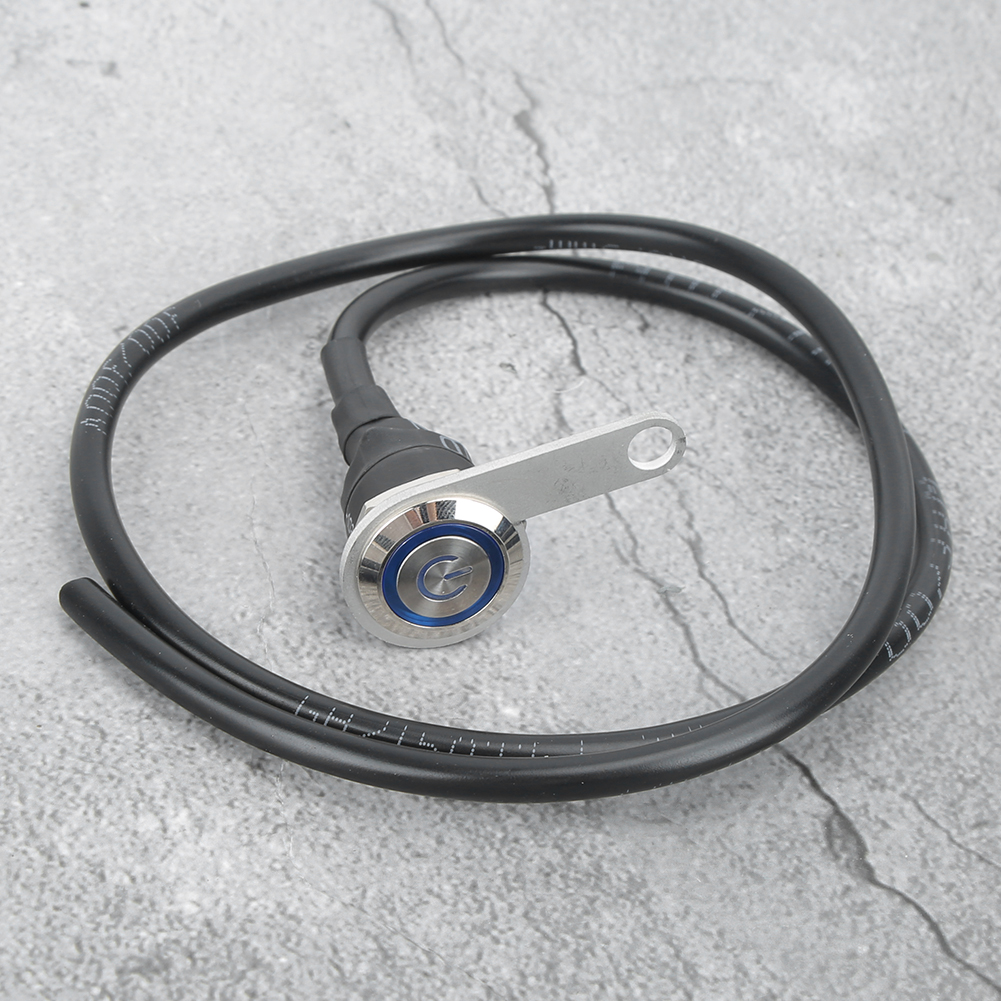 22-mm-scheinwerfer-motorradlenkerschalter, Einreihig, Edelstahl, Ein-/ausschalter