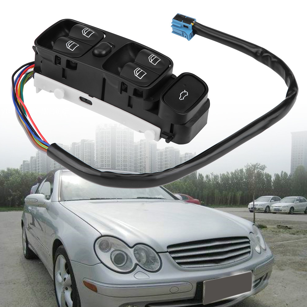 Elektrischer Fensterheberschalter Power Master Für Mercedes Clk-klasse W209 Clk320 Clk500 (2003–2009), Teilenummer A2098203410, Fensterhebersteuerung Fahrerseite, Ersatzteil