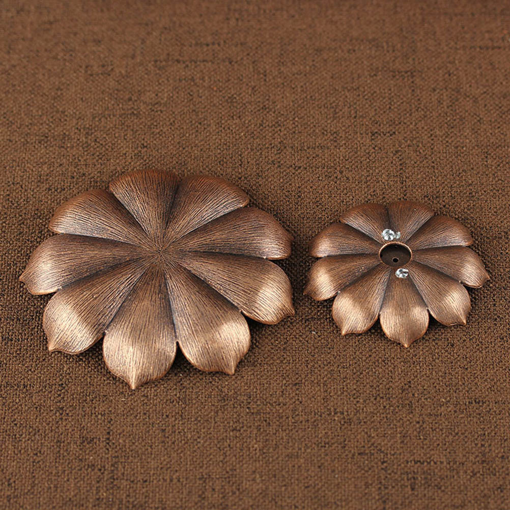 Mehrlochiger Lotus-räuchergefäßhalter Aus Zinklegierung, Ascheresistente Räucherplatte, Halter Für Stäbchen Und Kegel