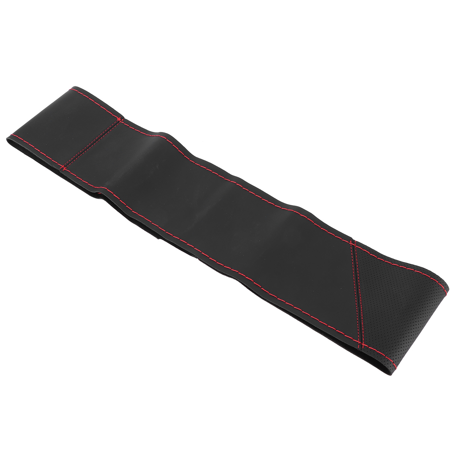 Universeller 15-zoll-lenkradbezug Zum Selbernähen, Handgenäht, Perforiertes Mikrofaserleder (rouge)