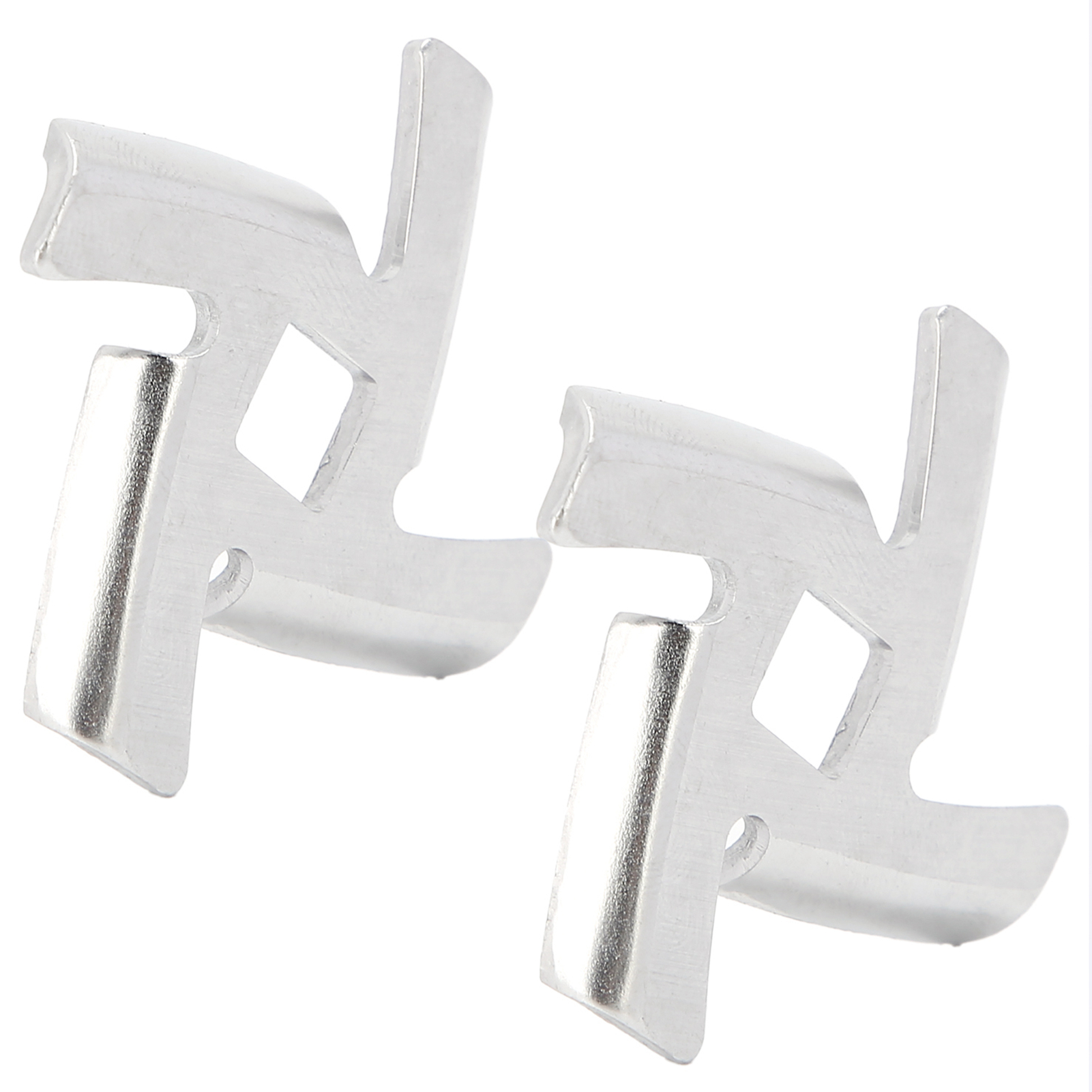 Set Aus 2 Fleischmessern Und -scheiben Aus Edelstahl 304 Für Fleischwolf Typ 5/b (8 Mm Vierkantlöcher, Gekreuzte Messer).
