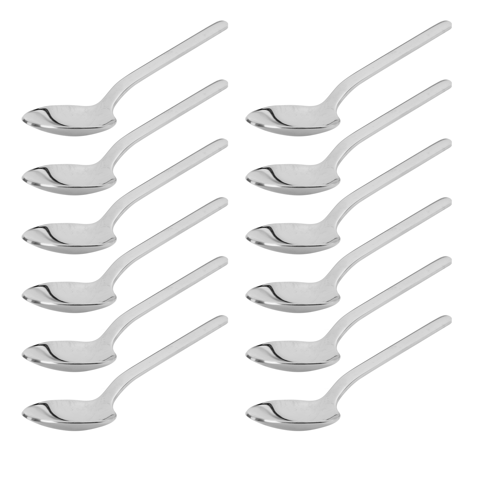 12 Dicke Kaffeelöffel Aus Hochglanzpoliertem Edelstahl 316, Dessertlöffel-set, Geschenk J13421/04