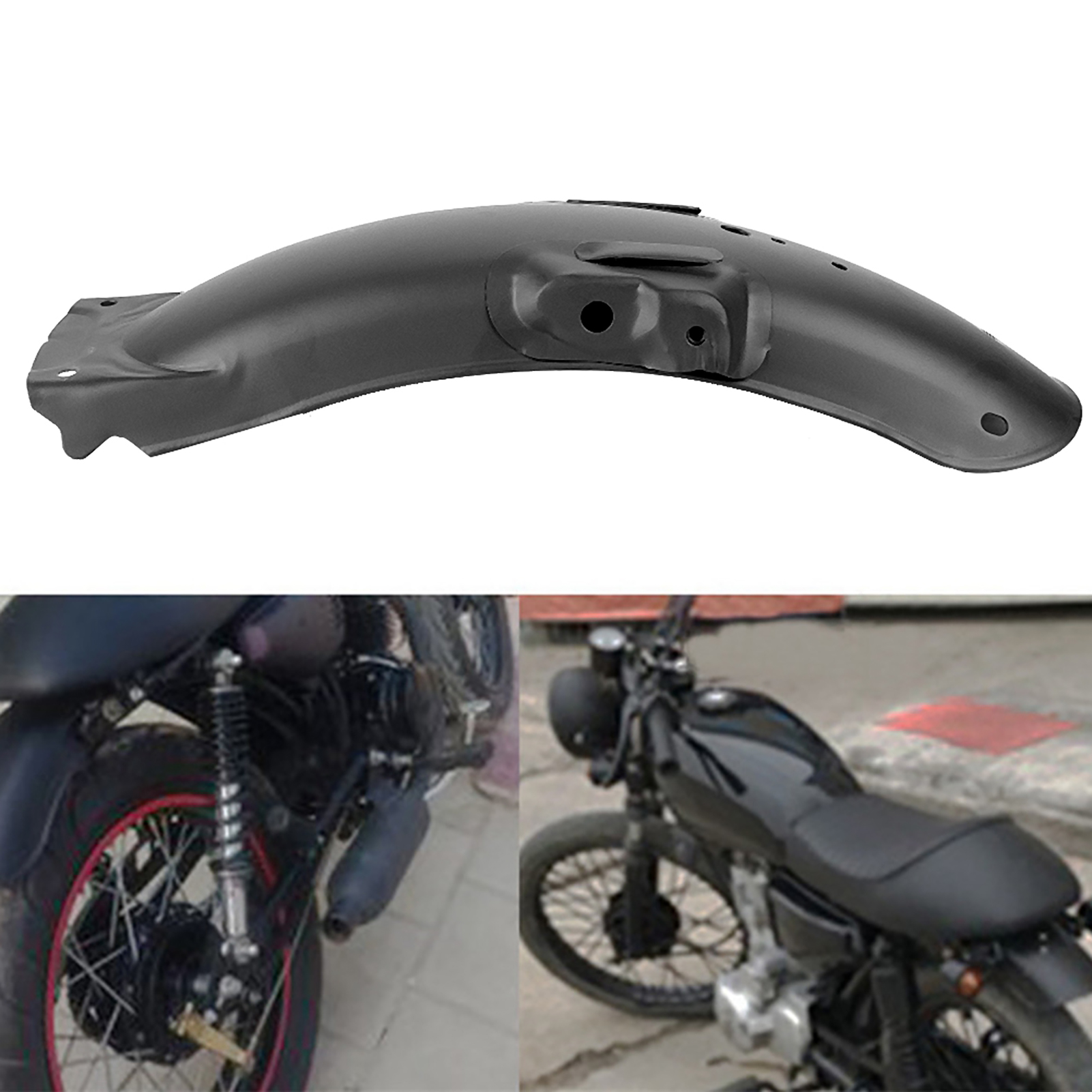Hinterradkotflügel Für Honda Cg125 Motorrad, Kunststoff-nabenabdeckung, Schutz Vor Schlamm Und Steinschlag, Robustes Universalzubehör Für 18-zoll-räder.