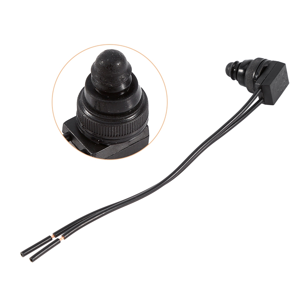 12v Wasserdichter Drucktaster, 5er-pack, Mit 10 Cm Langen Kabeln, Für Motorrad Und Auto, Ein-/ausschalter