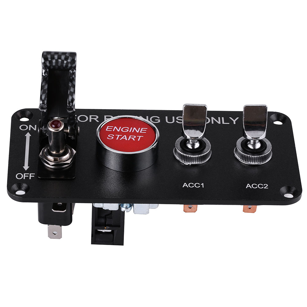 12v 4-positionen-zündschalter, Motorstartpanel Mit Druckknopf Für Rennwagen