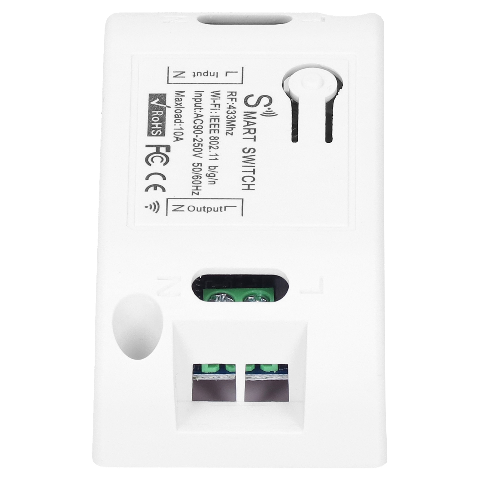 Wlan-funkschalter Mit 433-mhz-fernbedienung, Timer, Fernsteuerung Über App, Für 90-250-v-beleuchtung, Modell Kr2201w-4.