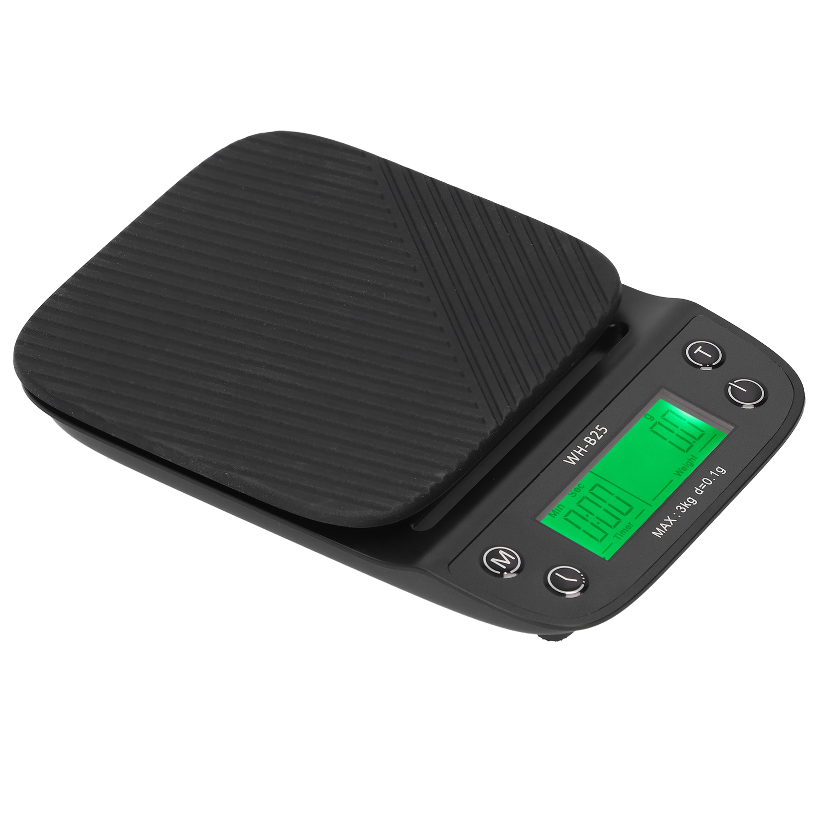Küchenwaage Für Kaffee Und Backwaren, Maximale Belastbarkeit 3 Kg, Led-anzeige, Elektronischer Timer