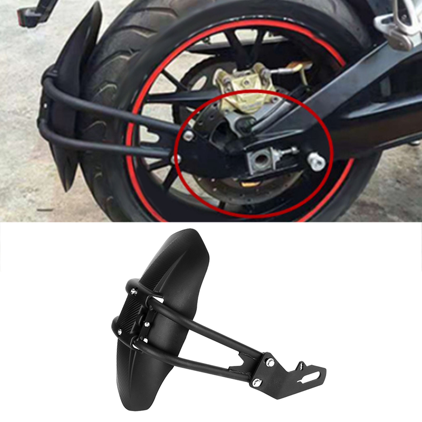 Modifizierter Motorrad-hinterradkotflügel, Regenschutz, Motorschutzbügel, Universeller Kotflügel