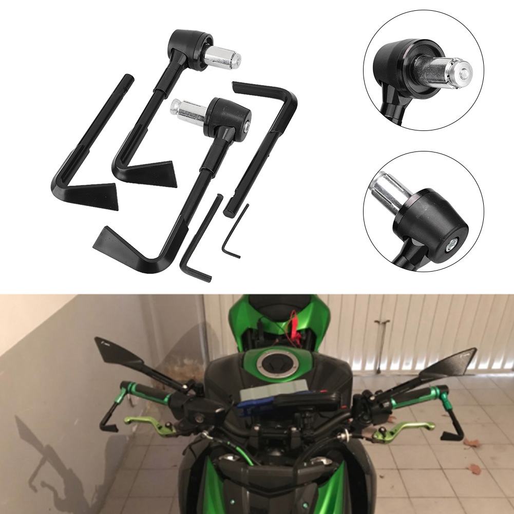Cnc-gefräste Motorrad-handschützer, Bremshebelschützer, Rutschfeste Griffe, Verstärkte Lenker, Schwarzes Motorradzubehör, Lenkerschutz, Universalset.