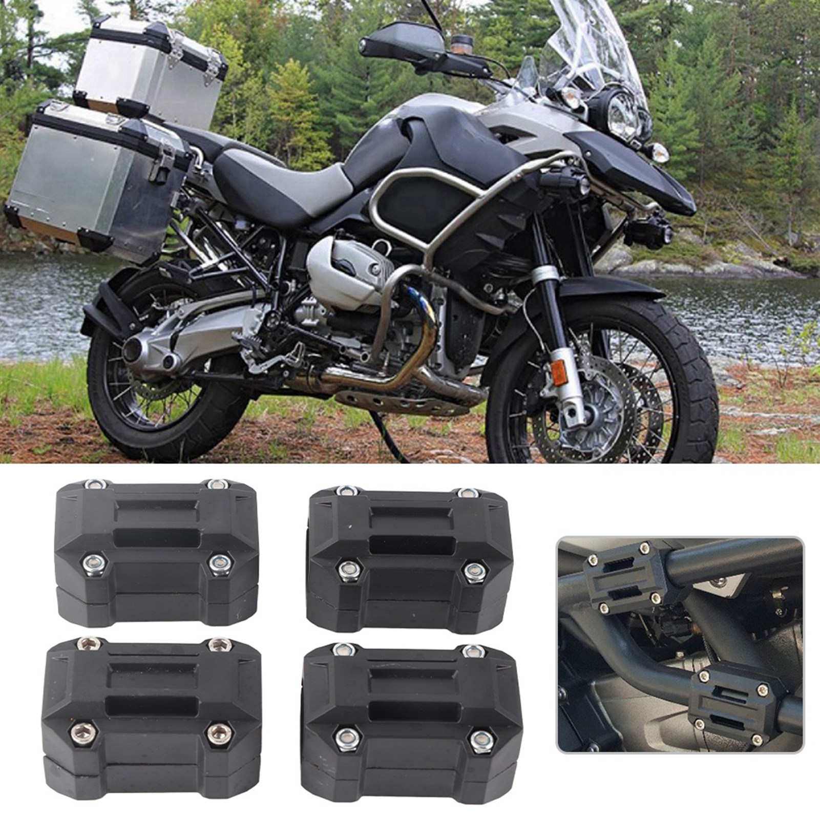 Motorrad-stoßstangen-zylinderblock-zierschutz, 2 Paar, 22/25/28 Mm, Für R1200gs Und R1150gs