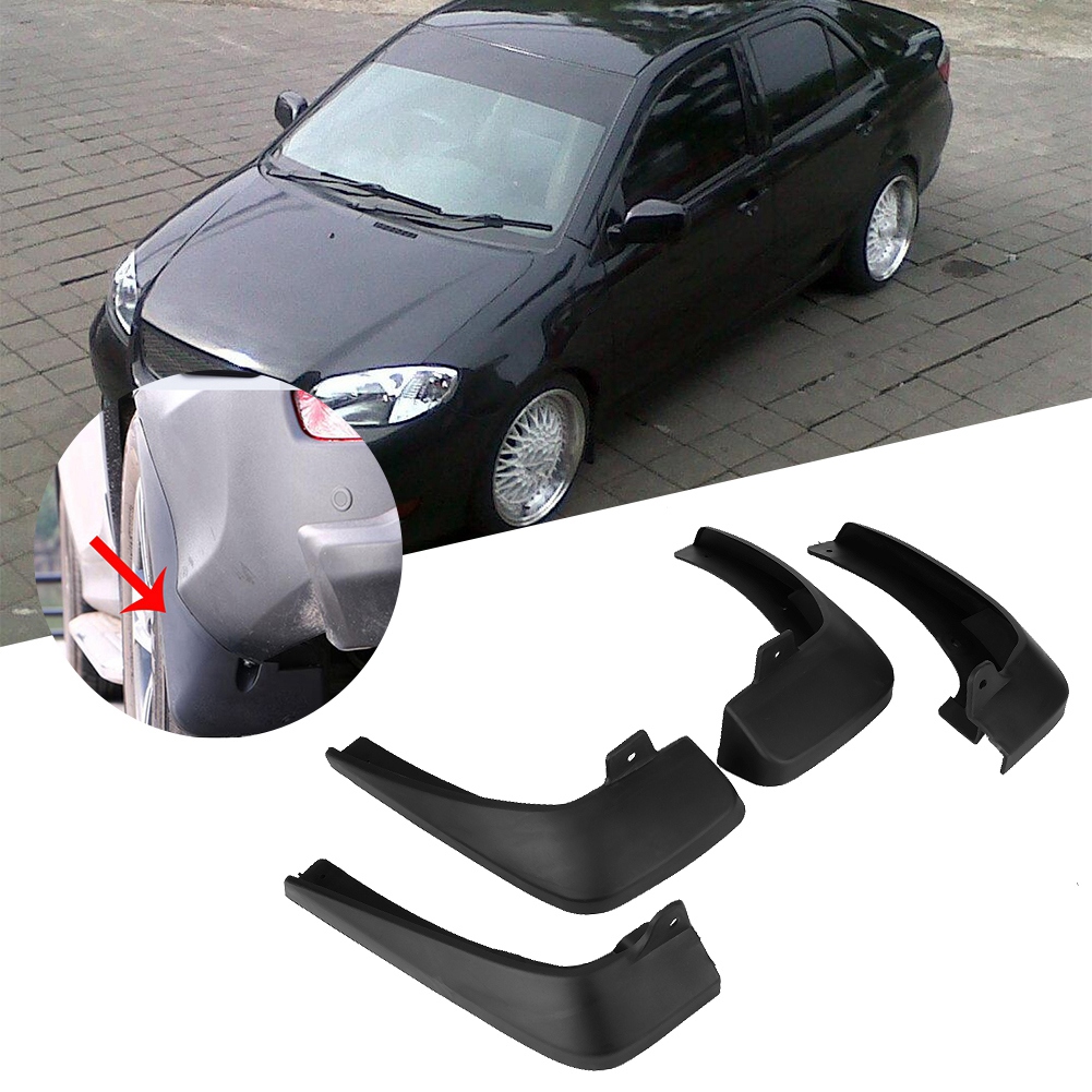 4 Kunststoff-schmutzfänger, Kotflügelschutz, Spritzschutz, Passend Für Toyota Vios 2006–2012, 4er-set