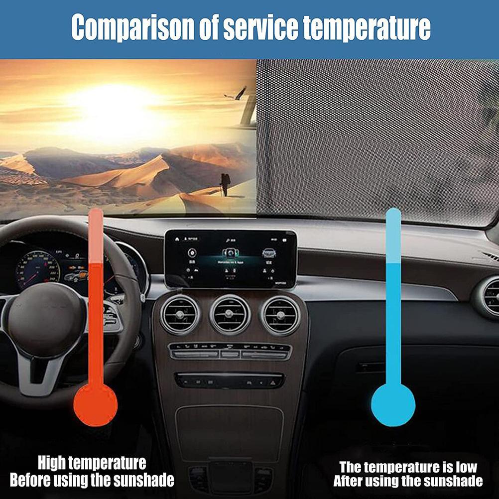 Automatischer, Einziehbarer Sonnenschutz Für Autos, Uv-schutz Für Die Windschutzscheibe, Verdunkelungssegel, Universeller Sonnenschutz.