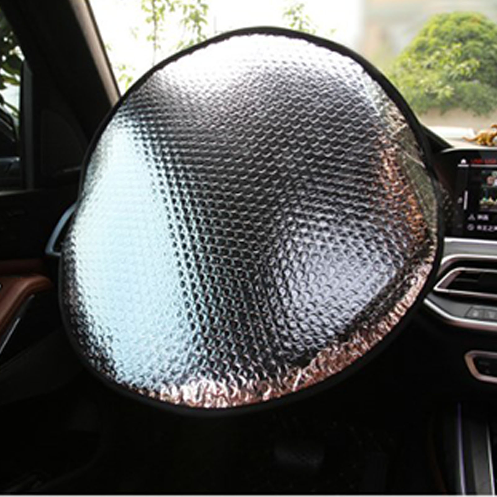 Hitzebeständiger Sonnenschutz Für Das Lenkrad, Strapazierfähiger Und Verschleißfester Bezug, Hitzeschutz Für Das Auto, Uv-schutz Für Den Fahrzeuginnenraum.