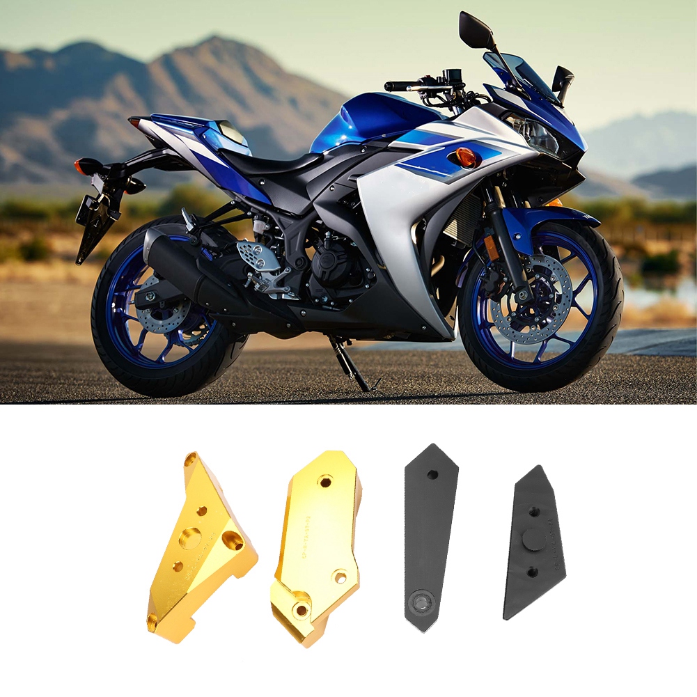 4x Sturzpads, Zylinderschützer, Seitenständer Für Yamaha Yzf-r3 2014-2017 Motorrad, Sturzpads, Gold