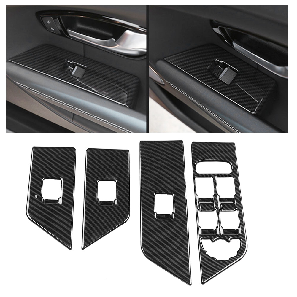 4 Fensterheber-bedienrahmenplatten Aus Kohlefaser Für Land Rover Range Rover Evoque 2012-2017
