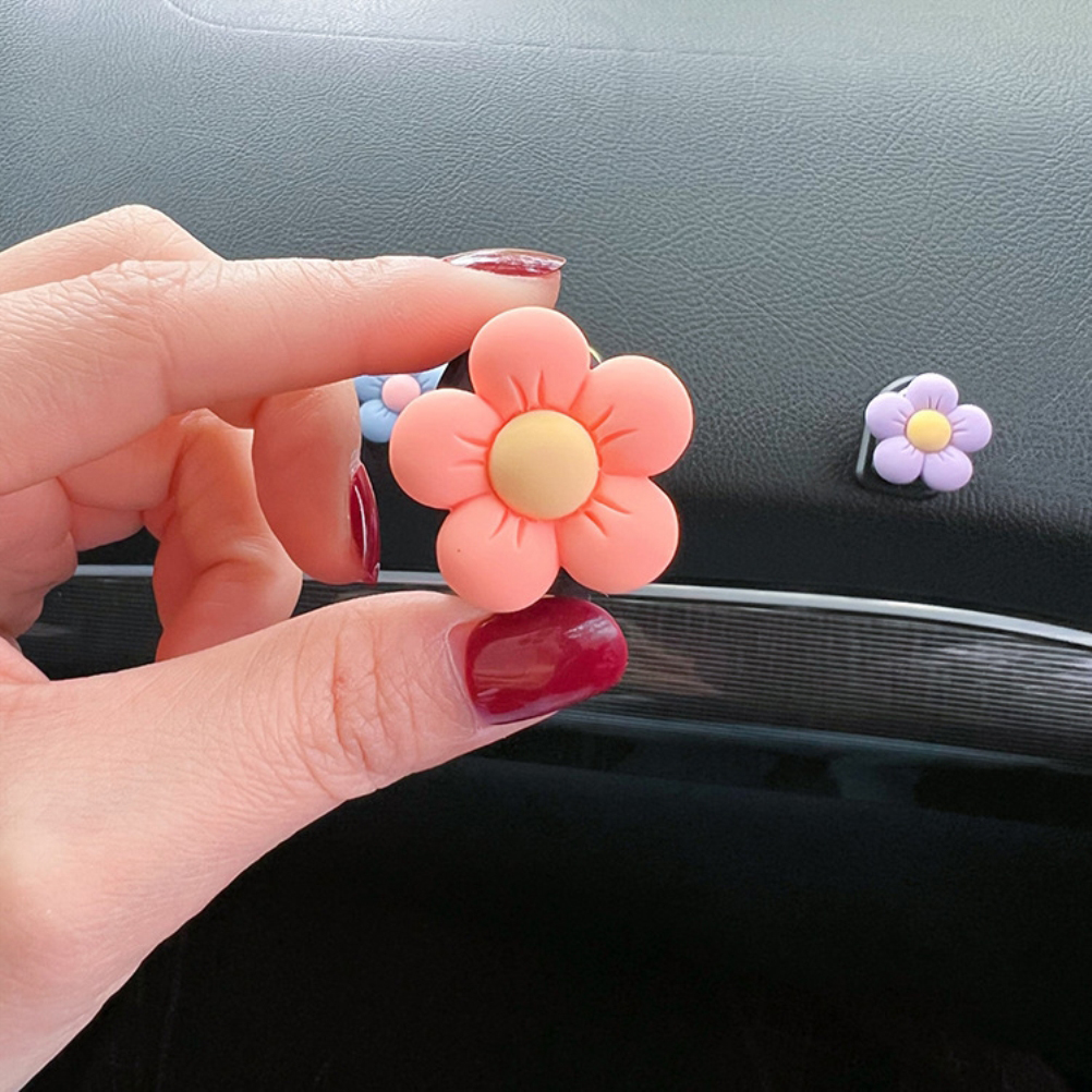 6 Blumenclips Für Die Lüftungsschlitze Im Auto, Blumiger Aromatherapie-autoduft, Dekoration Für Lüftungsgitter, Bezaubernde Accessoires Für Den Innenraum