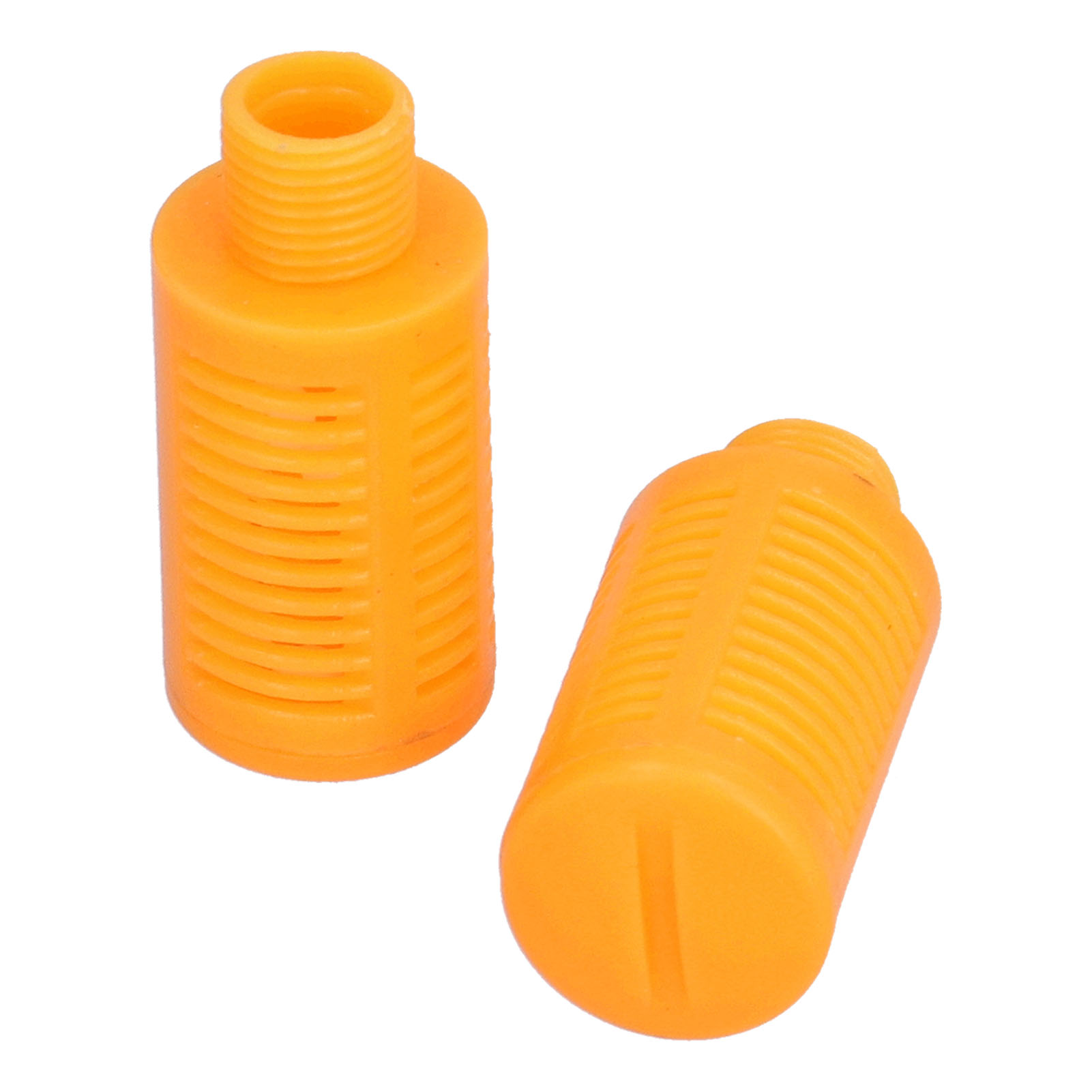 Pneumatischer Kunststoff-schalldämpfer, Luftleitungs-durchflussregler, Abgasschalldämpfer, Kompressoranschluss, Orange, 50 Stück, Psl 02