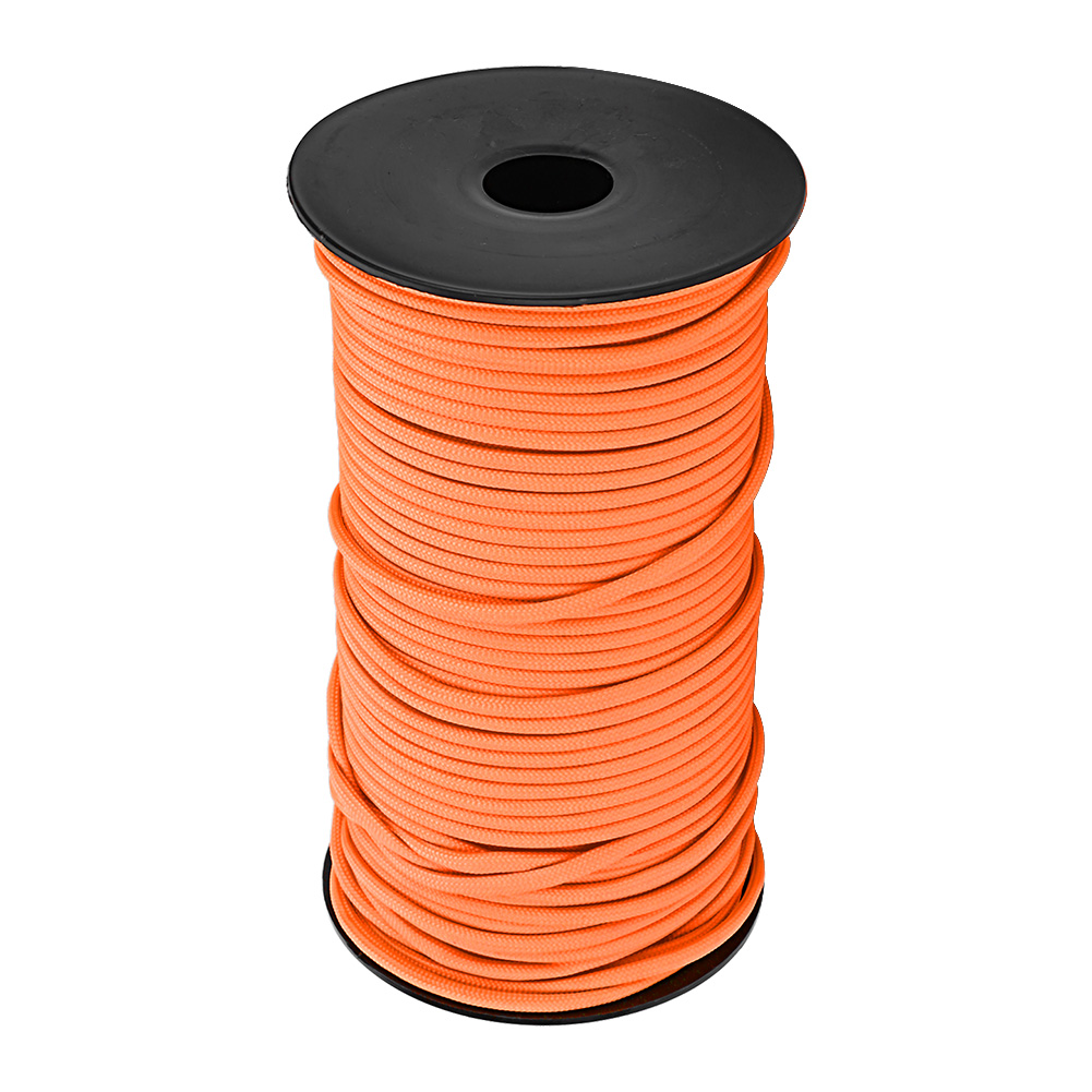 Corde De Parachute Robuste De 100 M, 9 Brins, 4 Mm, Pour Lanière, Corde À Linge, Corde De Camping (orange)