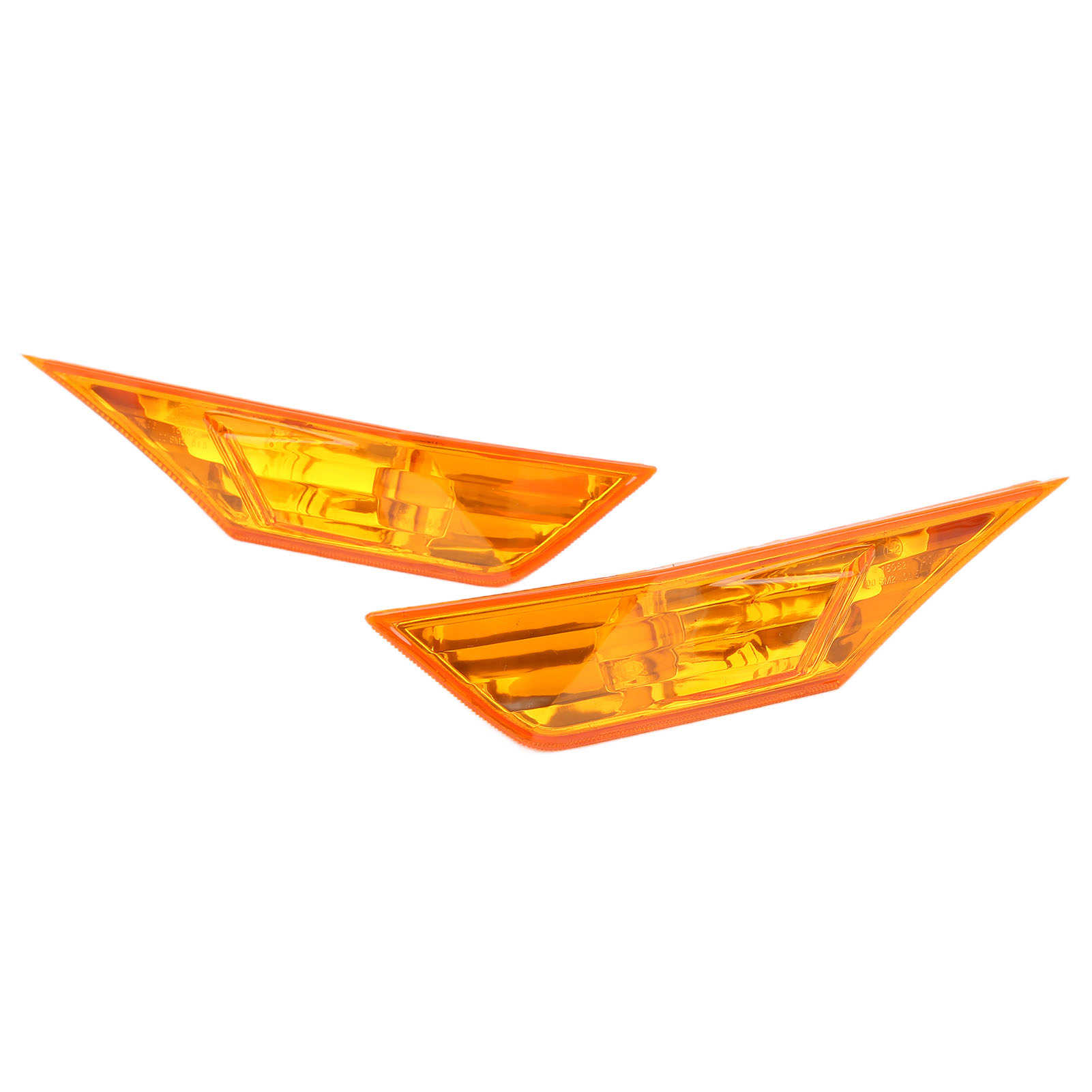 2x Orangefarbene, Glänzende Seitenmarkierungsleuchten Aus Glas Als Ersatz Für Honda Civic Der 10. Generation Fk Lx Ex Touring
