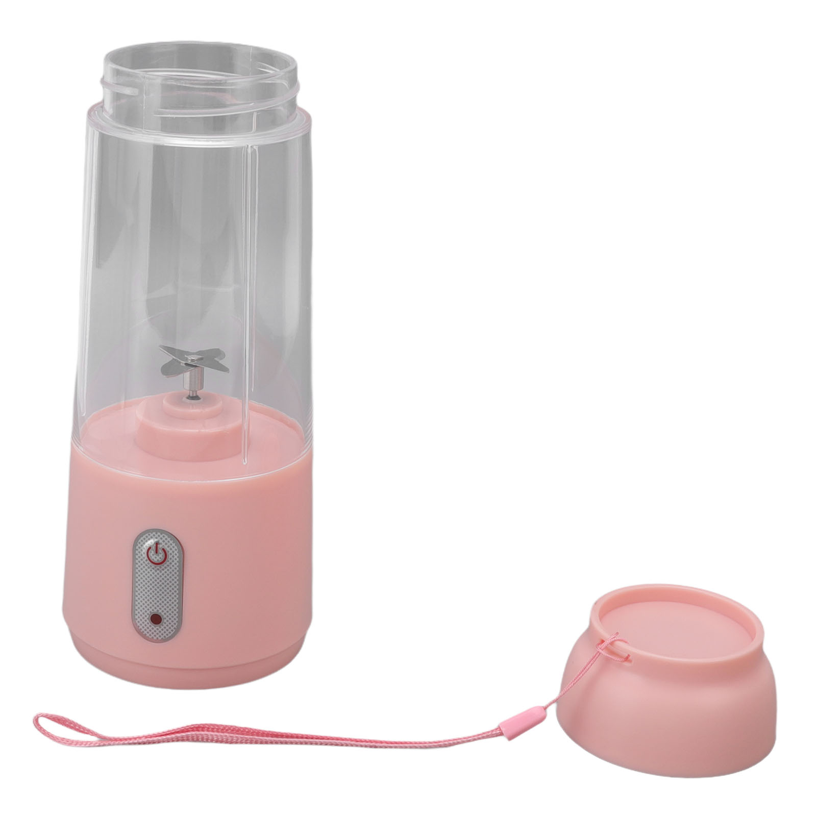300 Ml Usb-wiederaufladbarer Personal Blender, Kabellos Und Tragbar, Mit Edelstahlklinge, Für Milchshakes Und Smoothies (rosa).