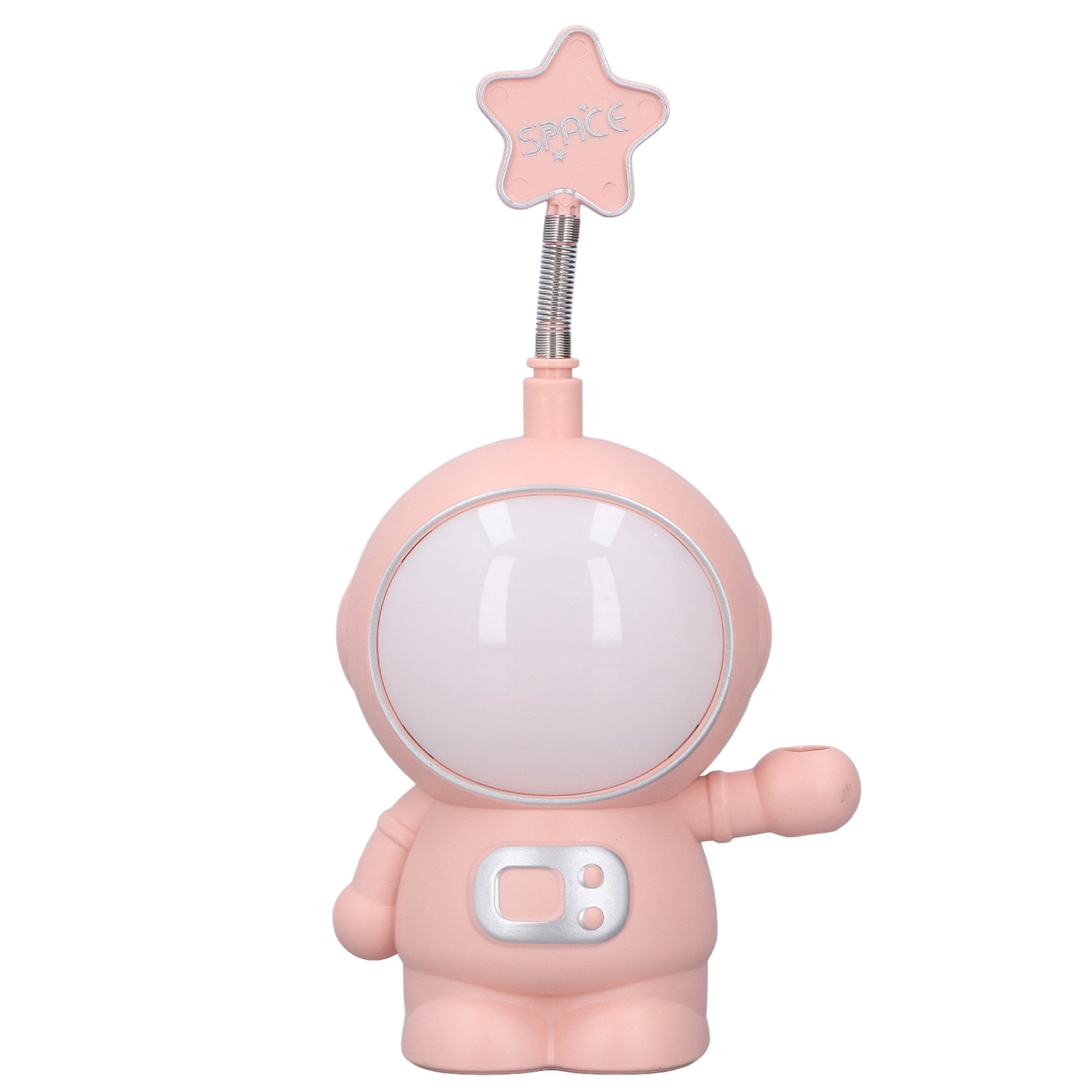 Led-schreibtischlampe Mit 2 Beleuchtungsmodi, Augenschutz, Usb-ladefunktion, Astronauten-nachtlicht Mit Anspitzer Für Den Schreibtisch Zu Hause (pink)