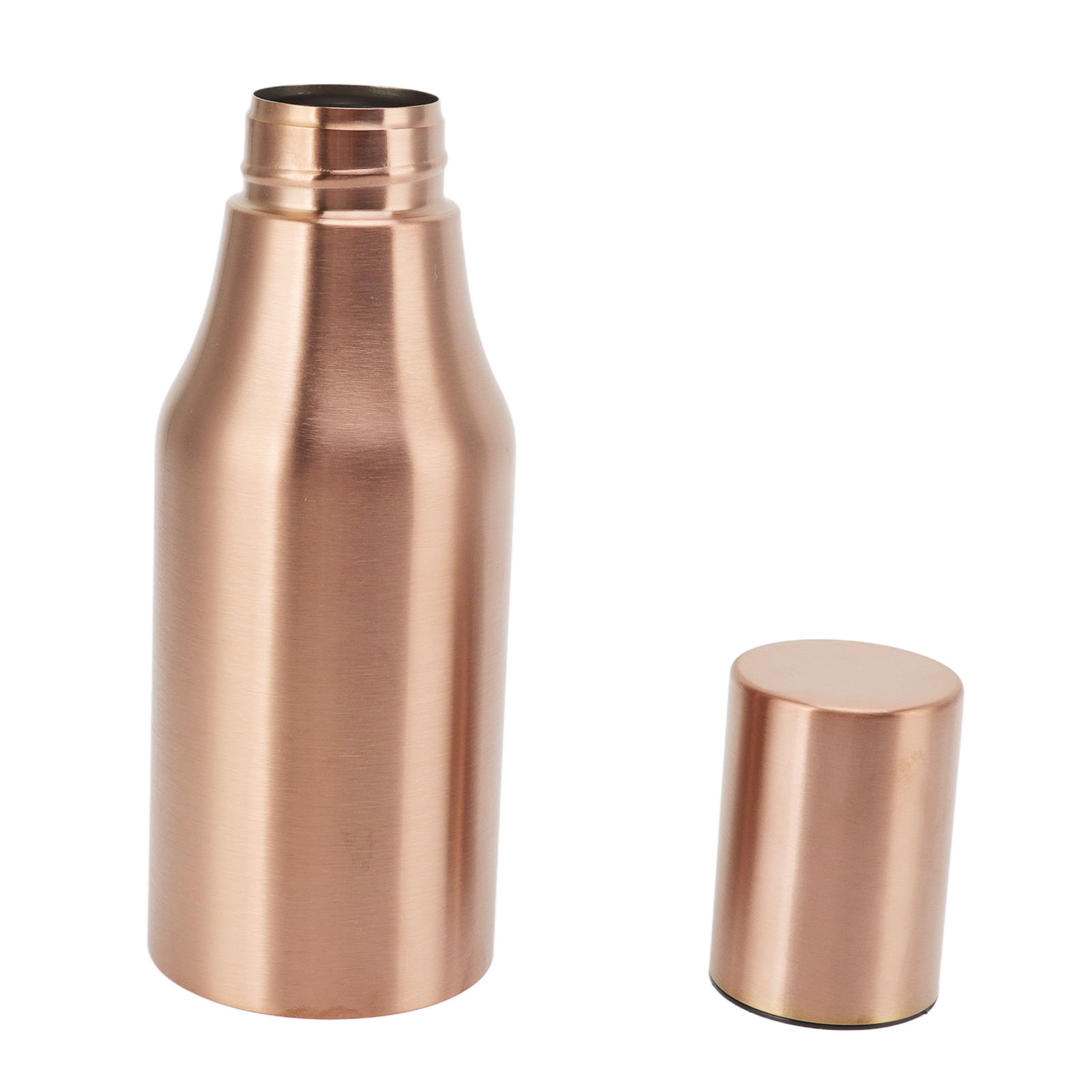 Ölspenderflasche Aus Edelstahl, Tropffrei, Staubdichter Deckel, Leicht Zu Reinigen, Pp-material, Ölausgießer Für Die Küche, 500 Ml, Roségold