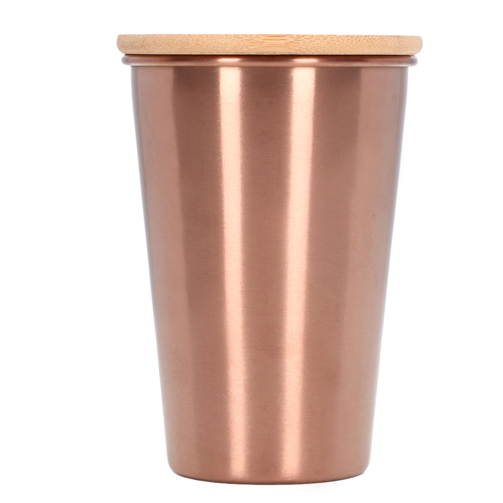 500 Ml Edelstahl-bierkrug Mit Deckel, Einwandig, Ideal Für Partys Und Den Außenbereich, Roségold